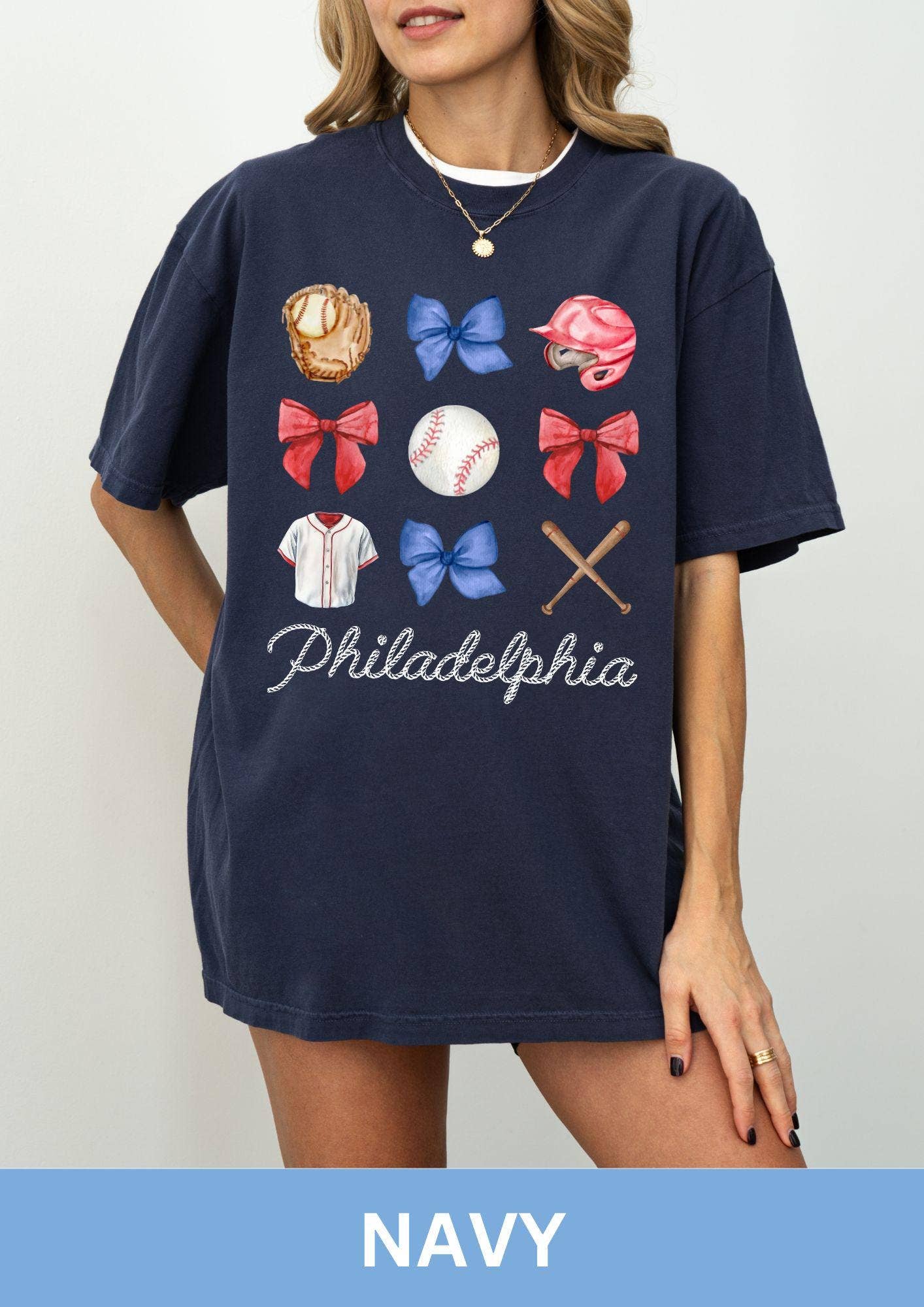 Philadelphia Baseball Comfort Colors Shirt: T-shirt / White / YXL