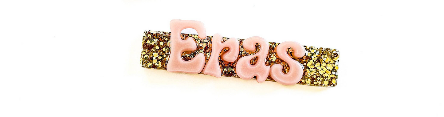 Swiftie Eras Hair Clip Right Side / Light Pink