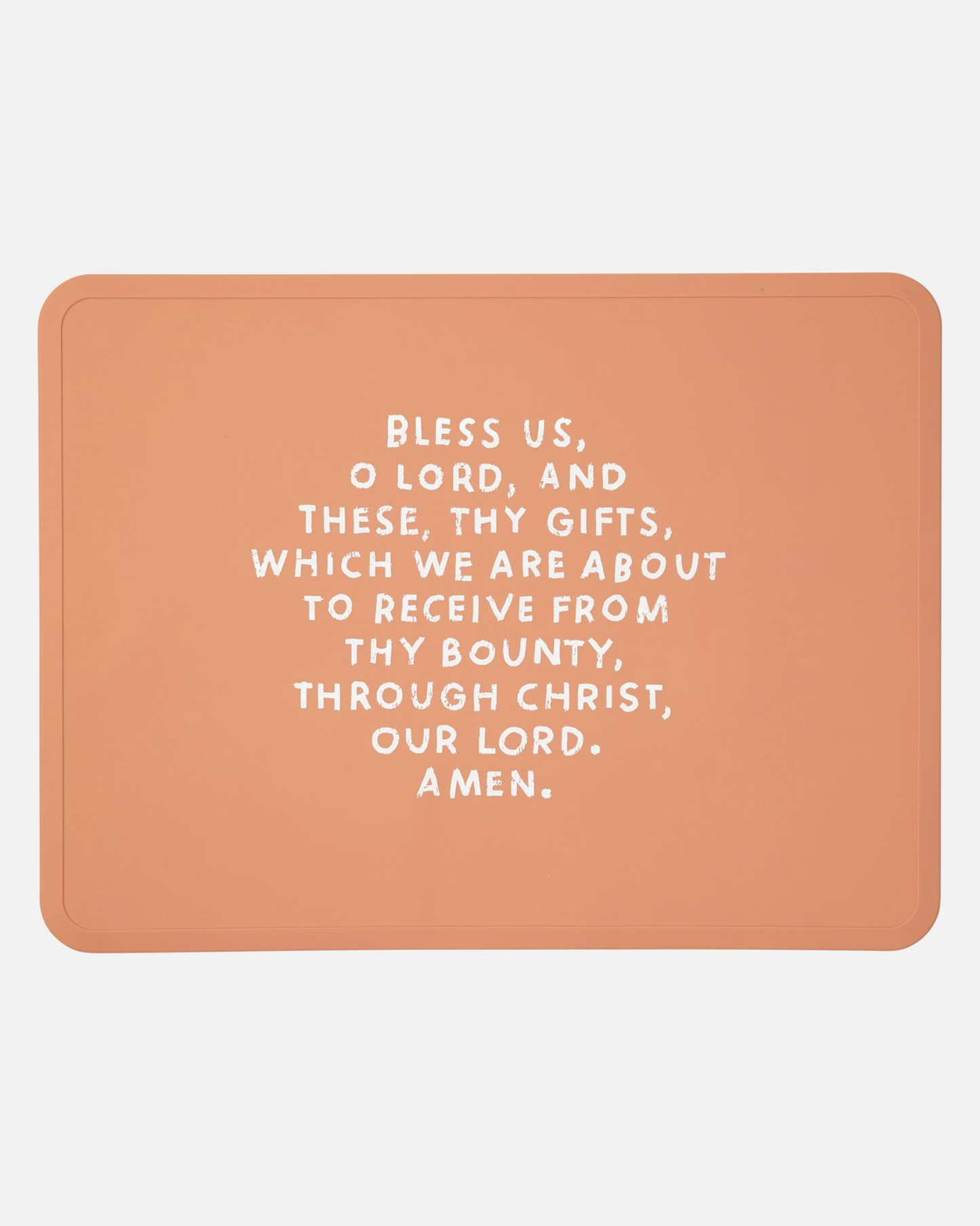Meal Blessing Silicone Placemat: Smoky Blue