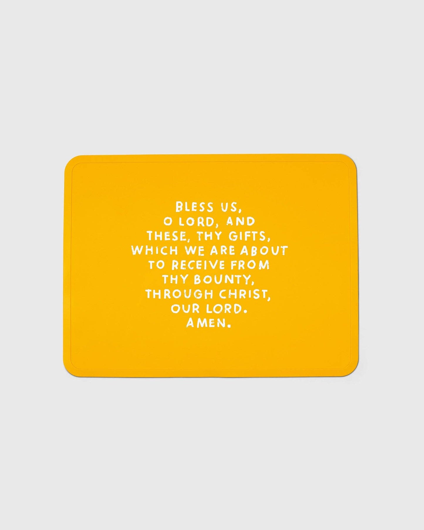 Meal Blessing Silicone Placemat: Smoky Blue