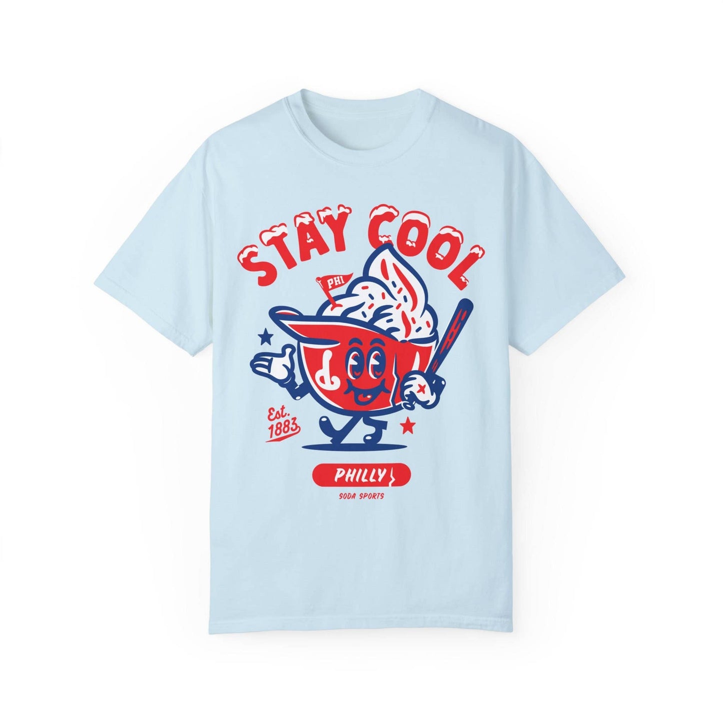 Philadelphia Phillies Stay Cool Unisex Tee: T-shirt / Sand / L