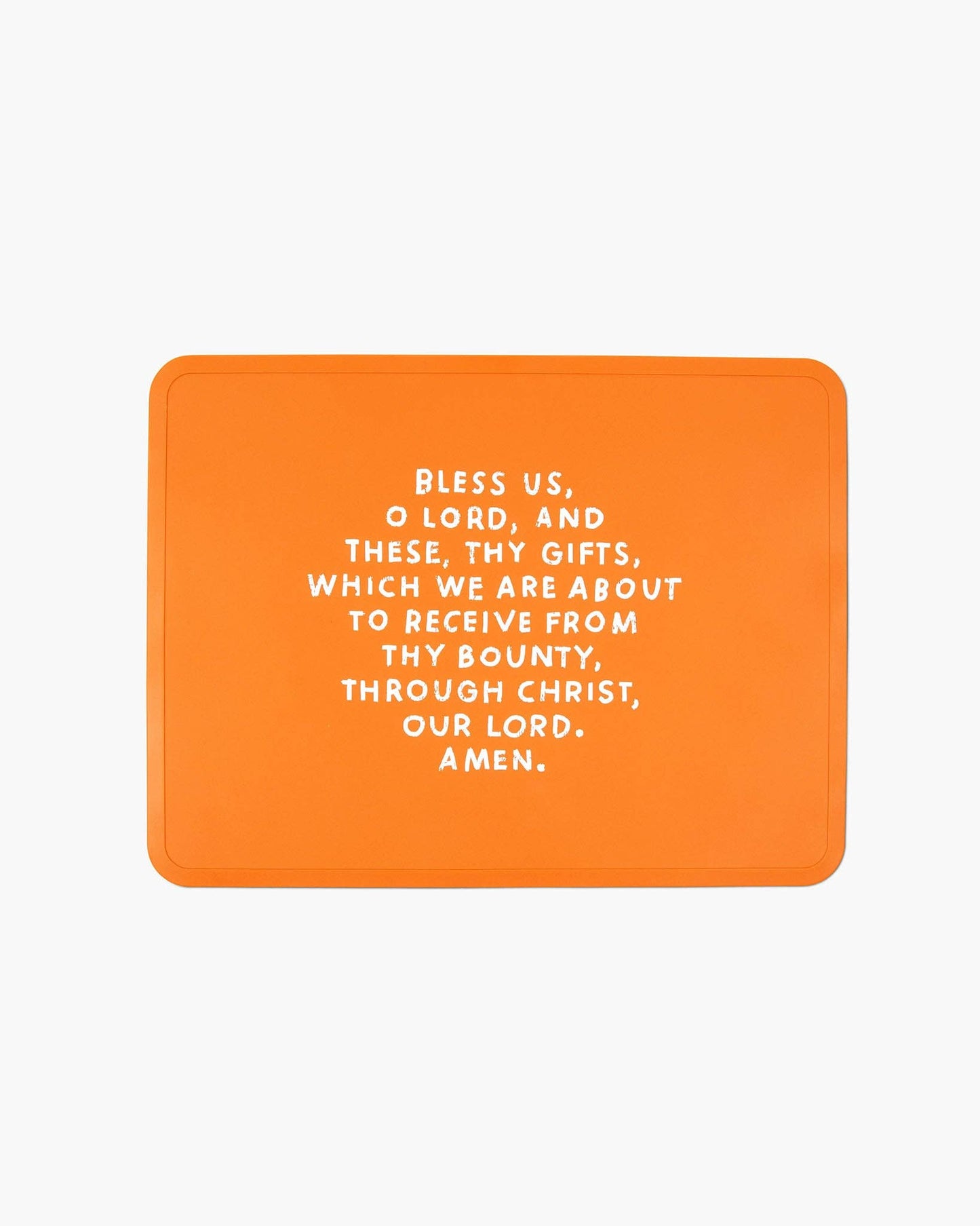 Meal Blessing Silicone Placemat: Smoky Blue