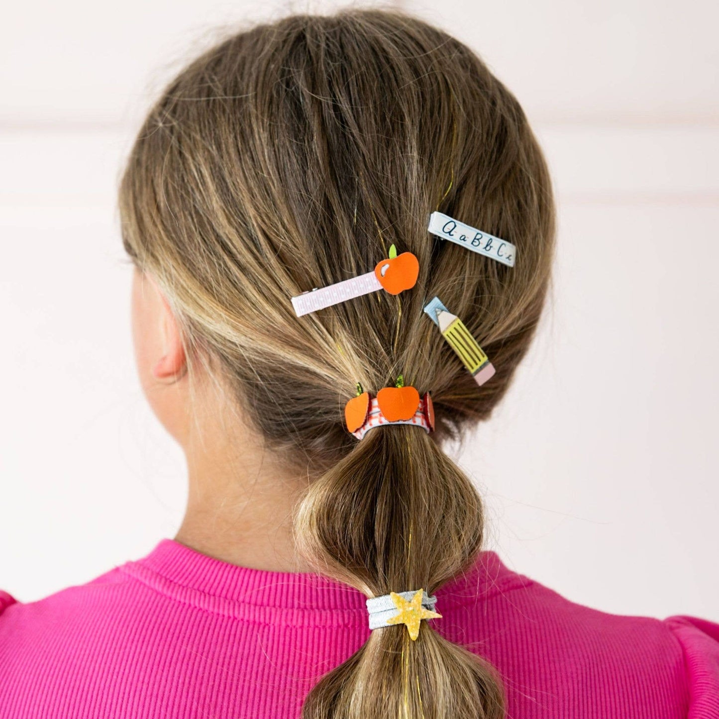 Smarty Pants Embellished Pack of 4 Hair Tie Set
