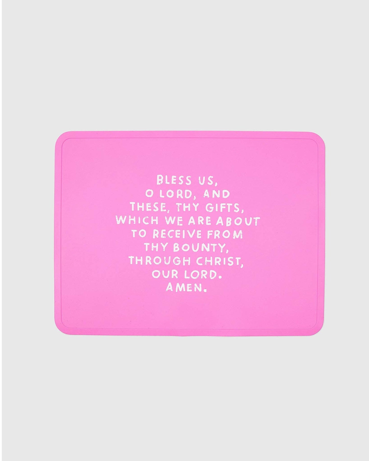 Meal Blessing Silicone Placemat: Smoky Blue