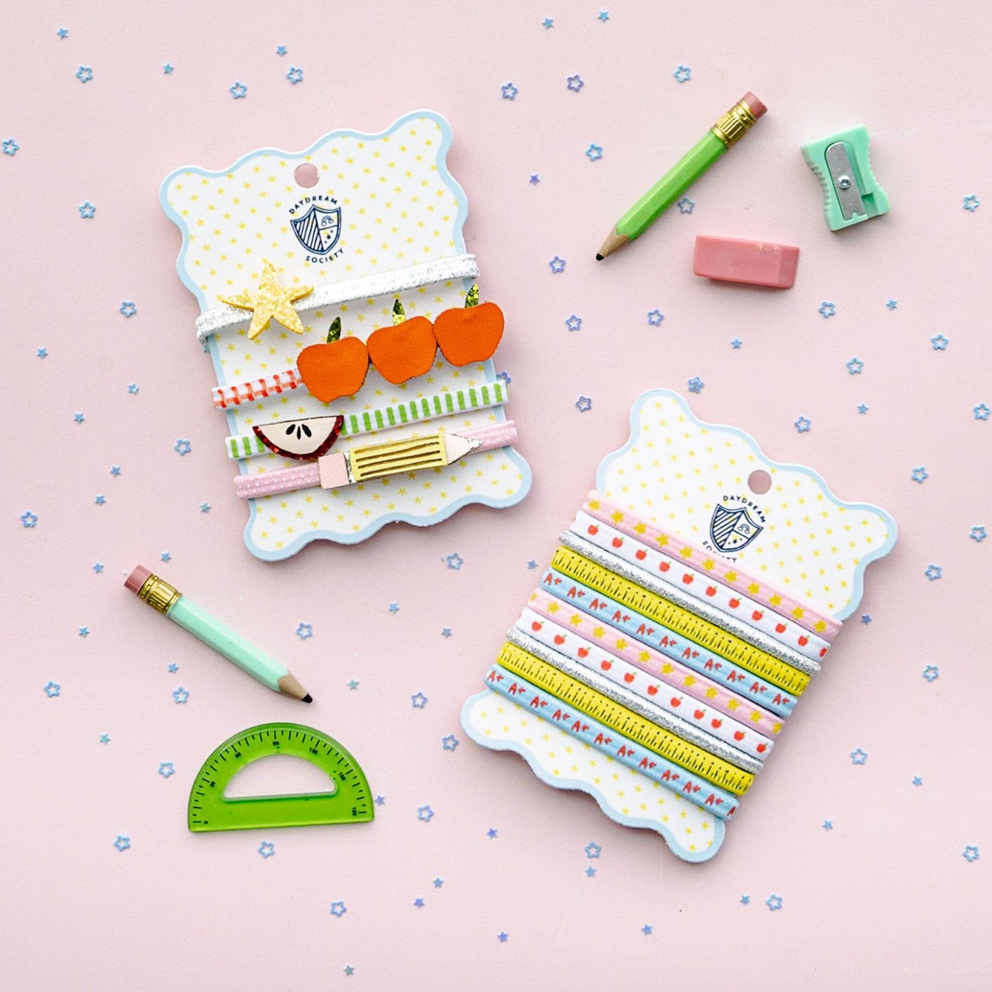 Smarty Pants Embellished Pack of 4 Hair Tie Set