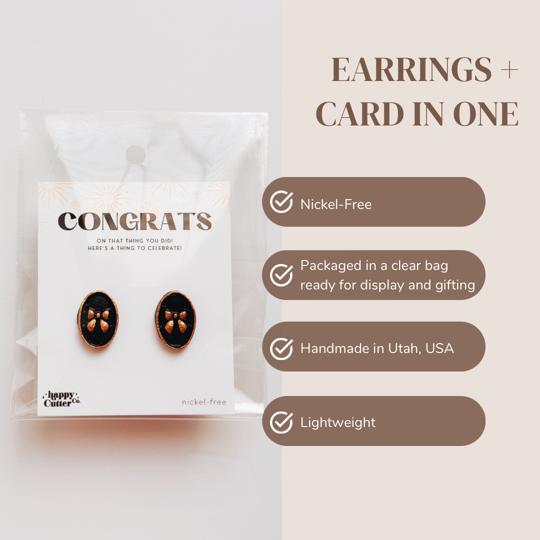 Heart Baseball Earrings | Sport Earrings | Sporty Studs: Studs