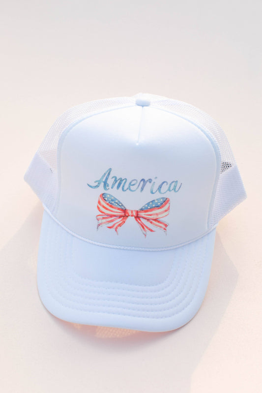 Kids Coquette Bow America Hat: