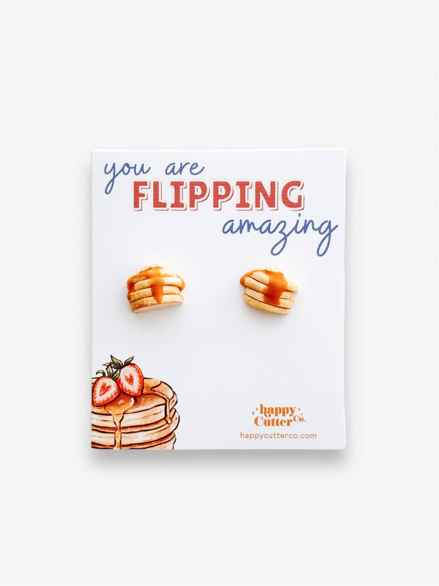 Flipping Amazing Pancake Stack Stud Earrings | Foodie Gift: Stud Earrings