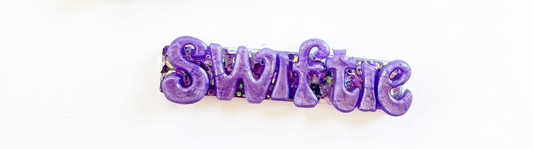 Swiftie hair Clip: Right Side / Purple