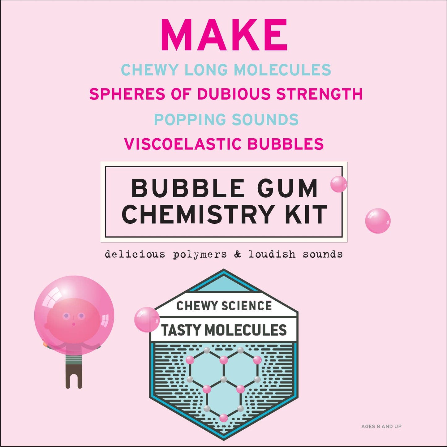 Bubble Gum Chemistry Kit |
Make your Own Bubble Gum STEM Kit