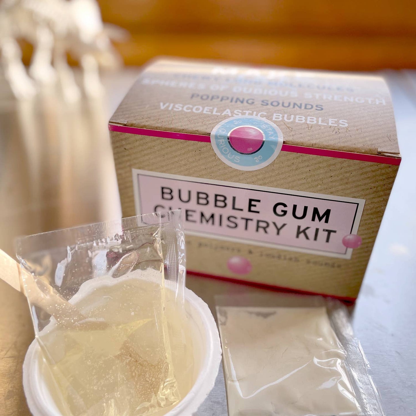 Bubble Gum Chemistry Kit |
Make your Own Bubble Gum STEM Kit