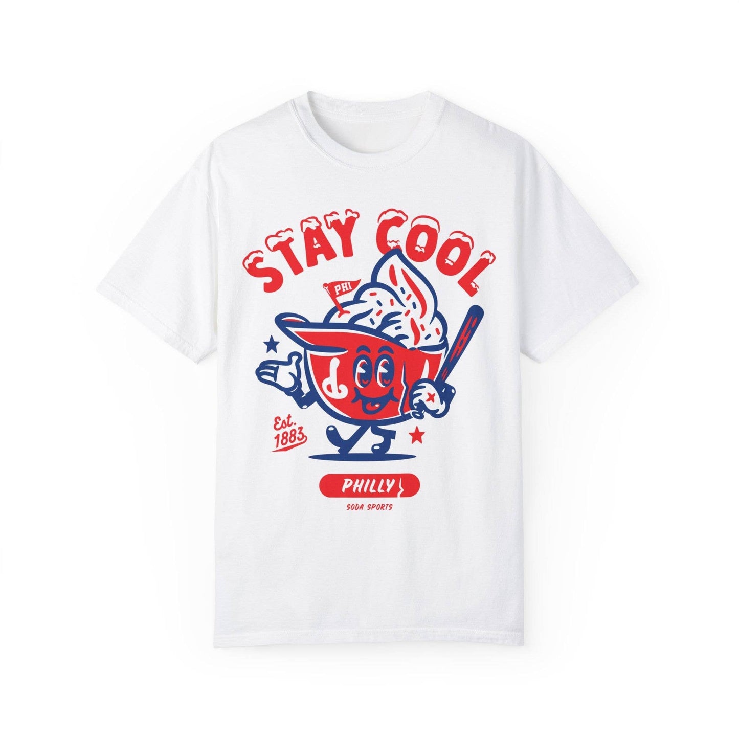 Philadelphia Phillies Stay Cool Unisex Tee: T-shirt / Sand / L