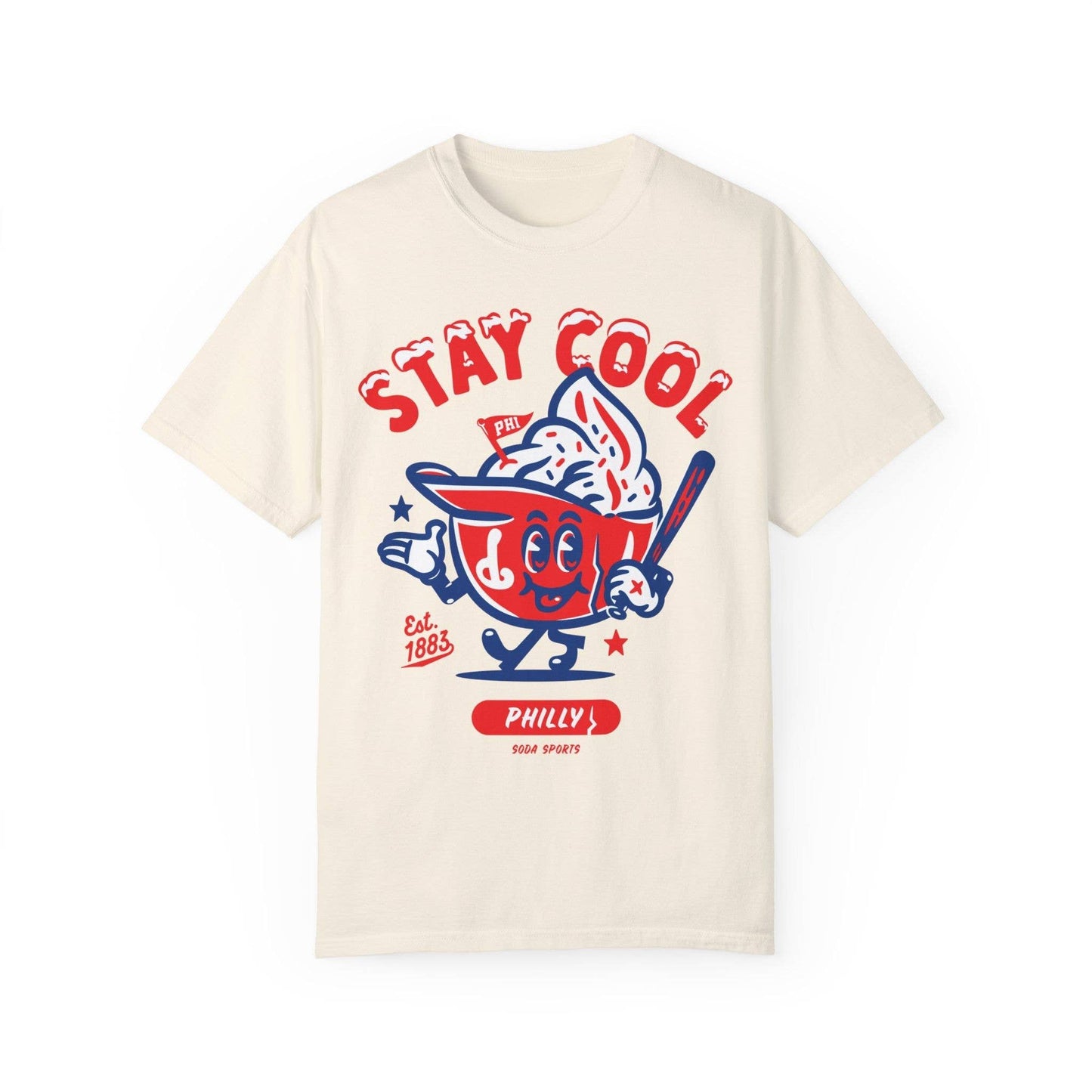 Philadelphia Phillies Stay Cool Unisex Tee: T-shirt / Sand / L